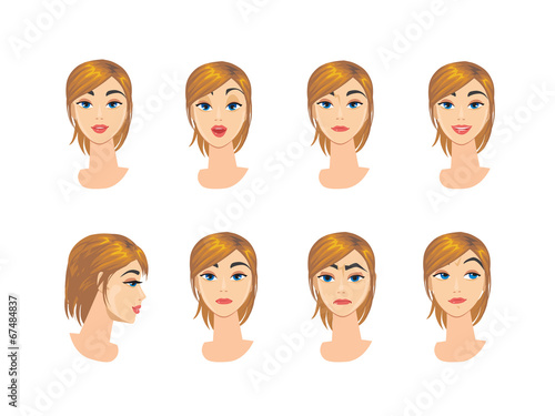 Business Woman Character Emotions