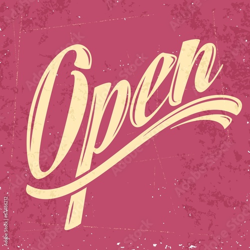 retro open sign