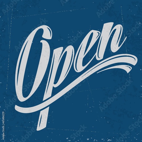 retro open sign