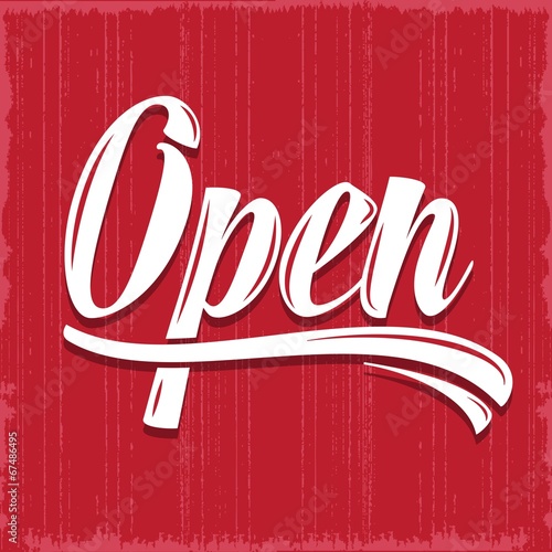 retro open sign
