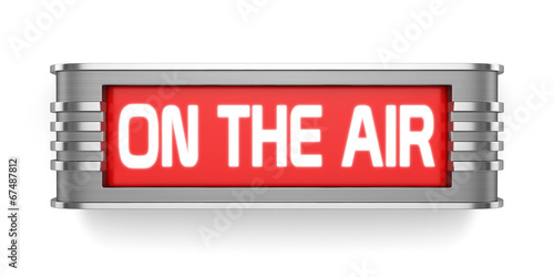 ON THE AIR sign