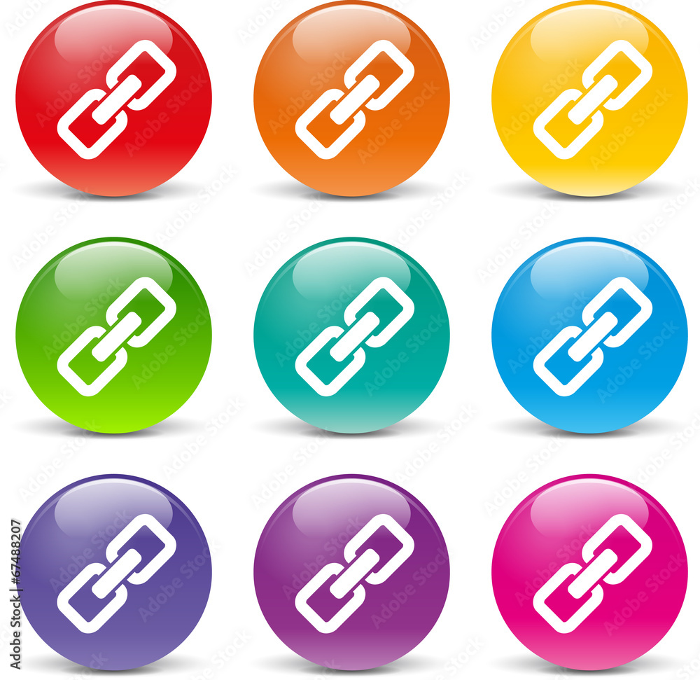 Vector chain icons Vector chain icons