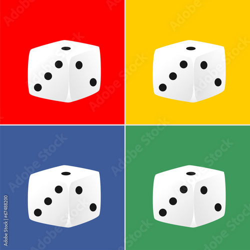 Conjunto de dados sobre fondos de colores. Ilustración vectorial