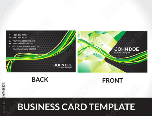 abstract business card template