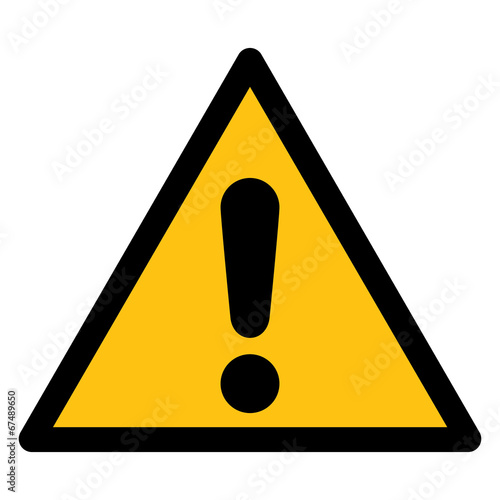 Warning sign, DANGER