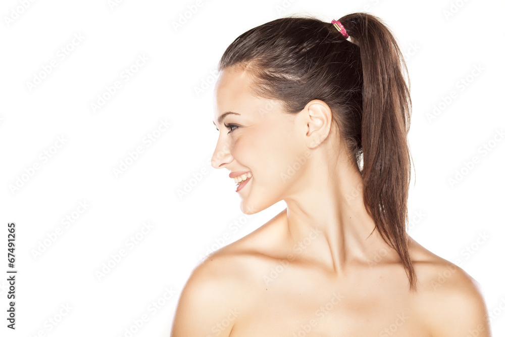 portrait of a young beautiful smiling woman portrait of a young beautiful smiling woman