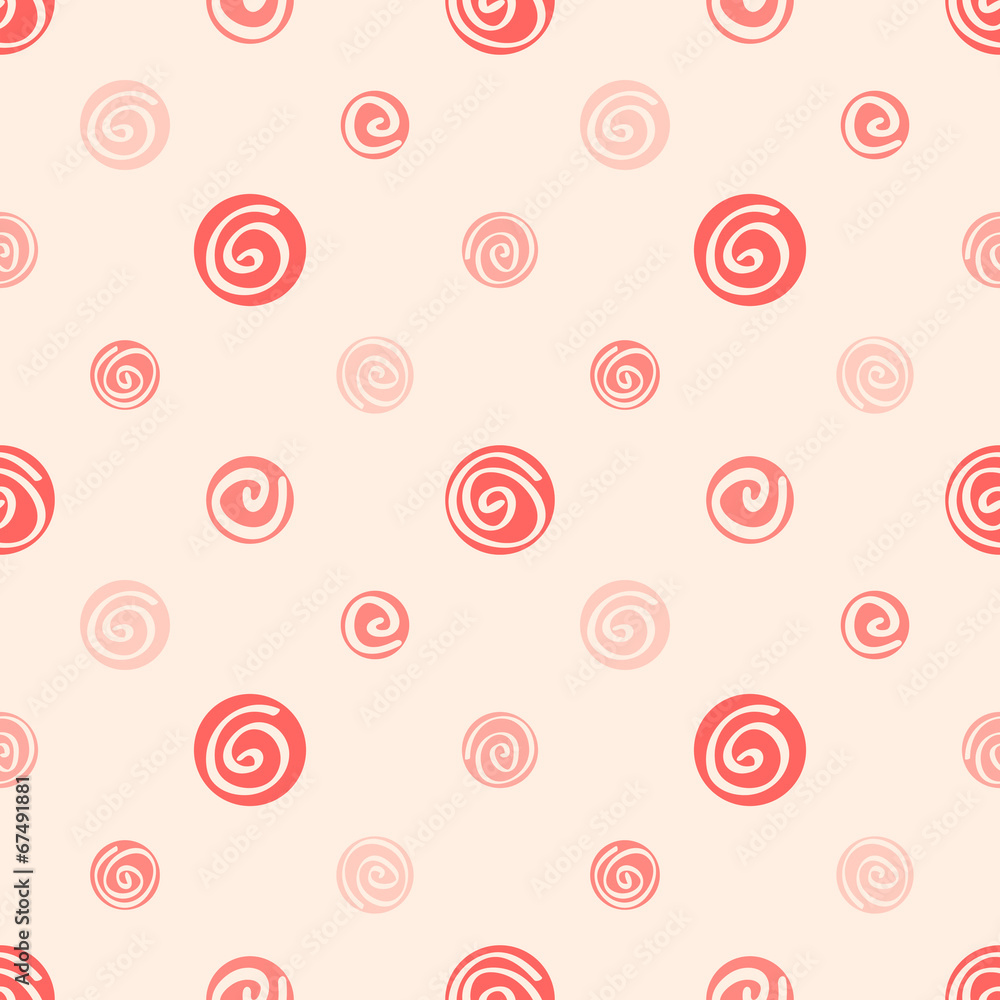 Pink soft abstract seamless pattern, polka dot fabric, backgroun Pink soft abstract seamless pattern, polka dot fabric, backgroun