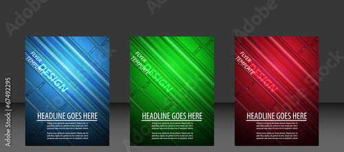 Set of business flyer template, cover design