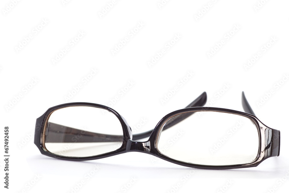 Fototapeta premium fashion glasses isolated on a white background