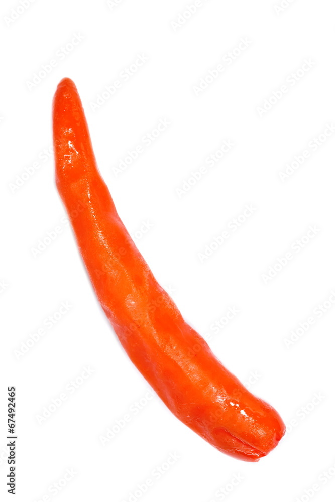 Red chilli pepper isolated on a white background Red chilli pepper isolated on a white background