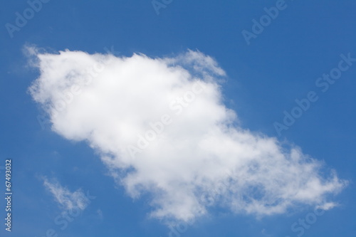 Natural background of blue sky and cloud