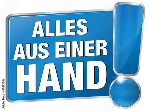 Alles aus einer Hand! - blau