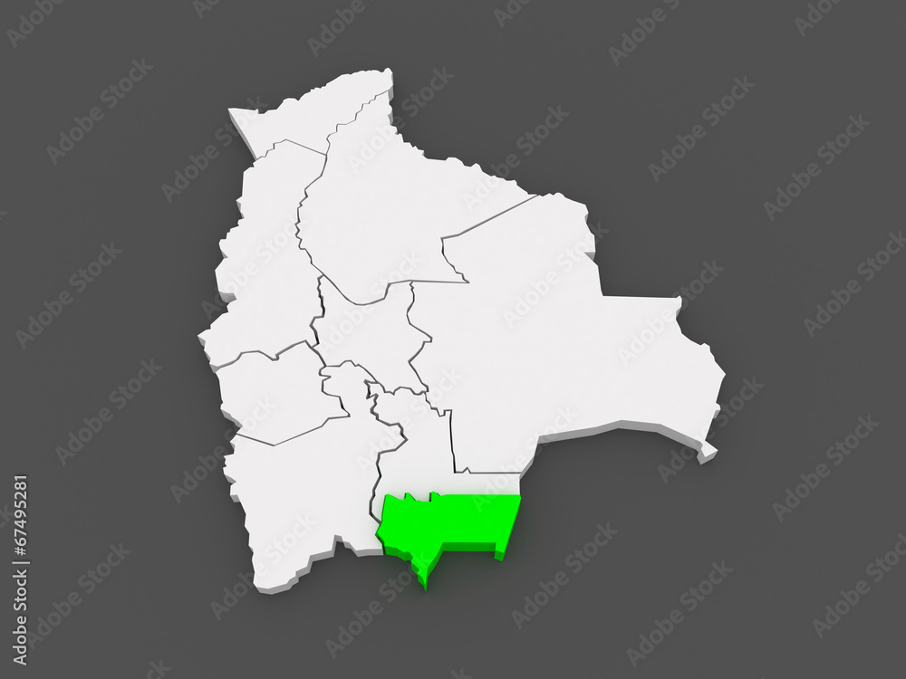 Map of Tarija. Bolivia. Map of Tarija. Bolivia.