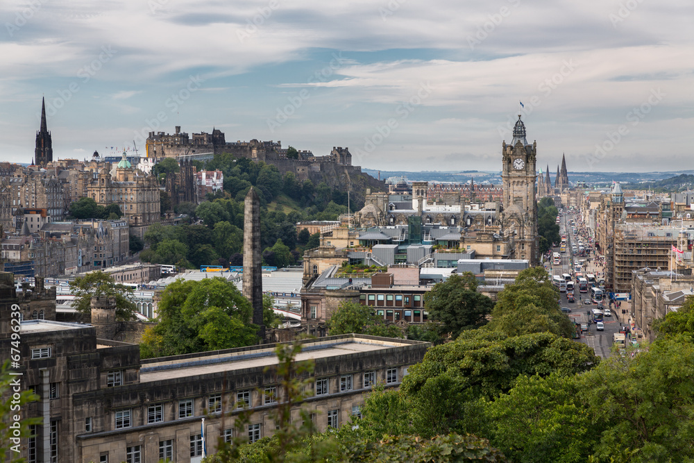 View of the castle from Calton Hill