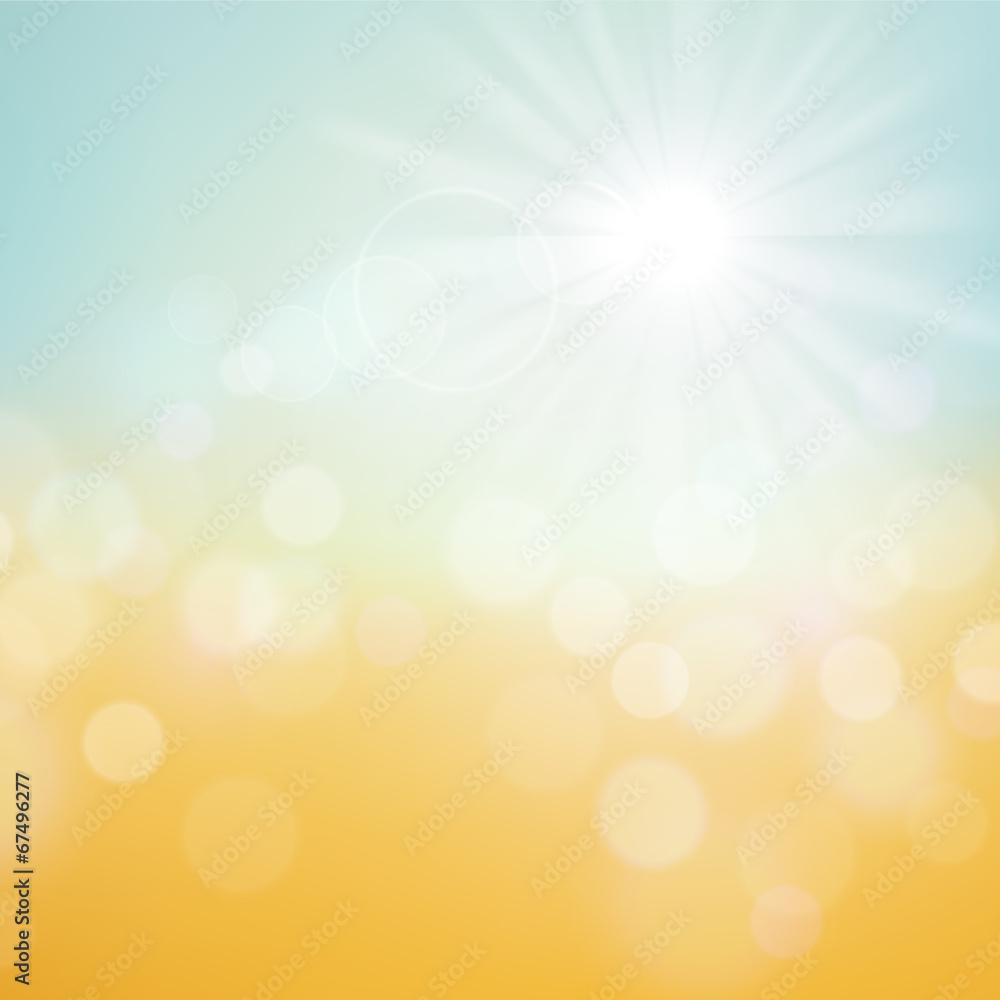 Fototapeta premium Letnie wakacje tropikalnej plaży tło