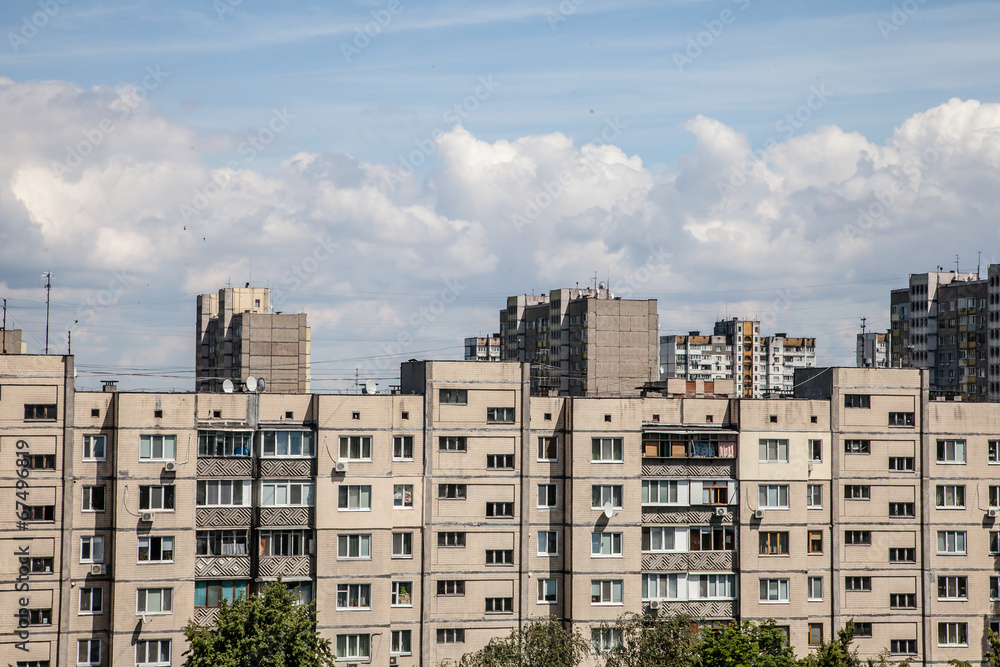 View from rooftop of residential community View from rooftop of residential community