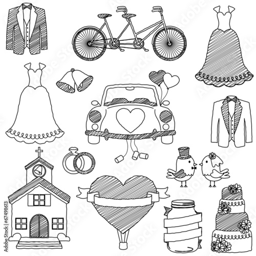 Wedding Themed Doodles