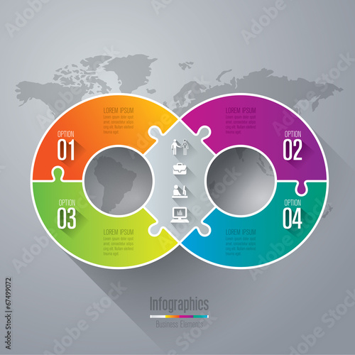 Infographics vector design template.