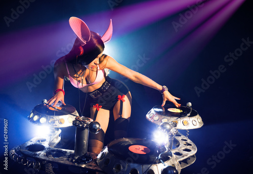 DJ girl bunny