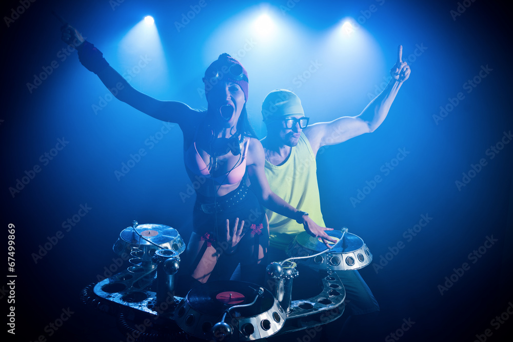 Fototapeta premium two DJ