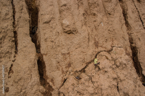 landslide collapsed due to water erosion.