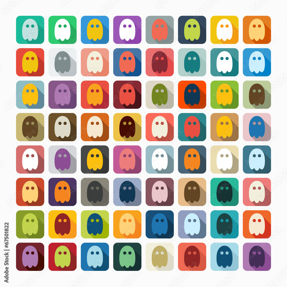 Flat design: ghost Flat design: ghost