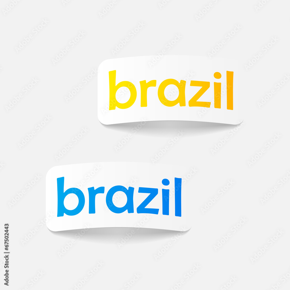 realistic design element: brazil
