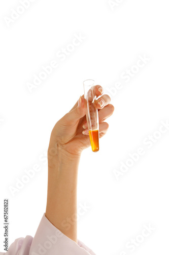 Hand and tube