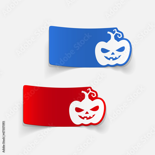 realistic design element: pumpkin