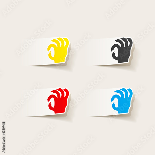 realistic design element: hand