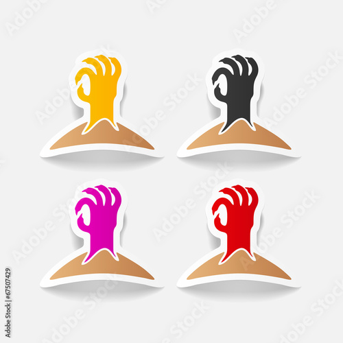 realistic design element: hand