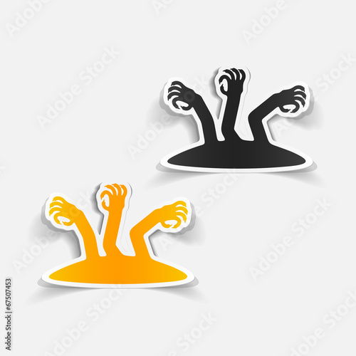 realistic design element: zombie