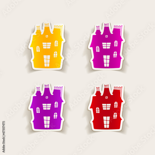 realistic design element: house