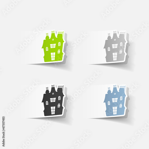 realistic design element: house