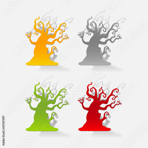 realistic design element: tree
