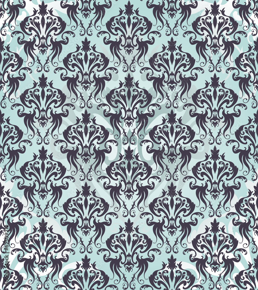 Damask seamless pattern