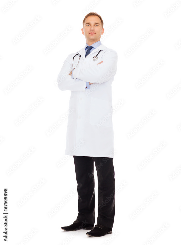 male doctor with stethoscope male doctor with stethoscope