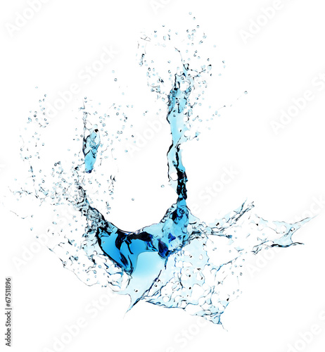 Blue water Splash