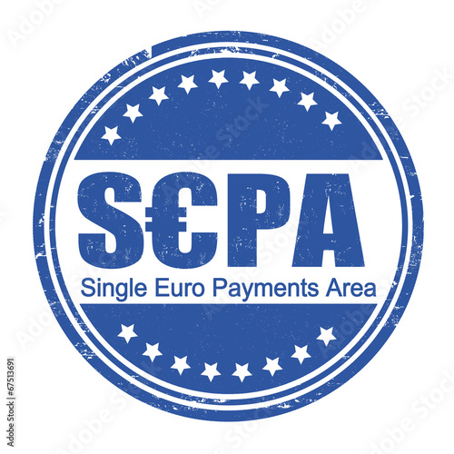 SEPA - Single Euro Payments Area stamp