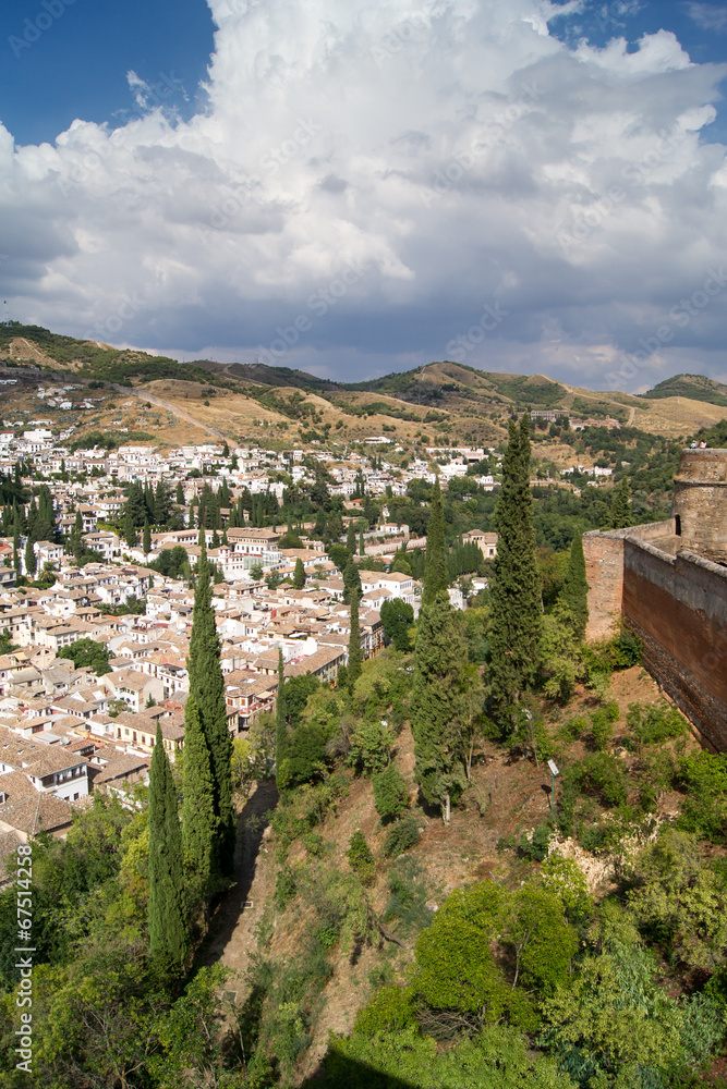 View of Granada from the Alhambra