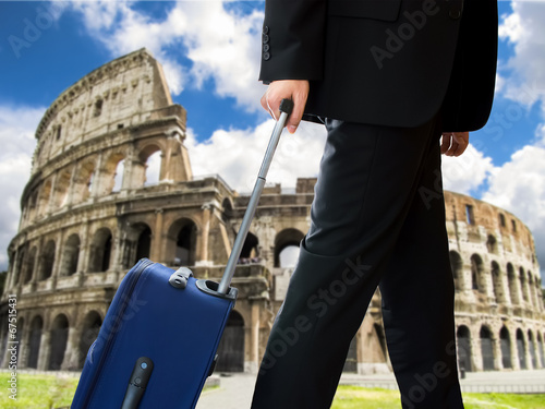 Photography businessman in rome city