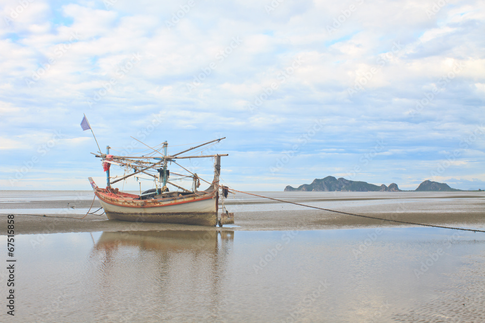 Fishing boat on the beach