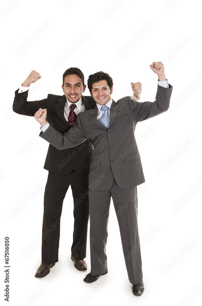 two elegant men in suits posing two elegant men in suits posing