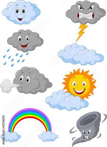 Weather symbol cartoon