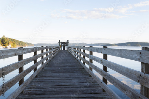 Wooden Walkway in Orcas Island Harbor © tab62