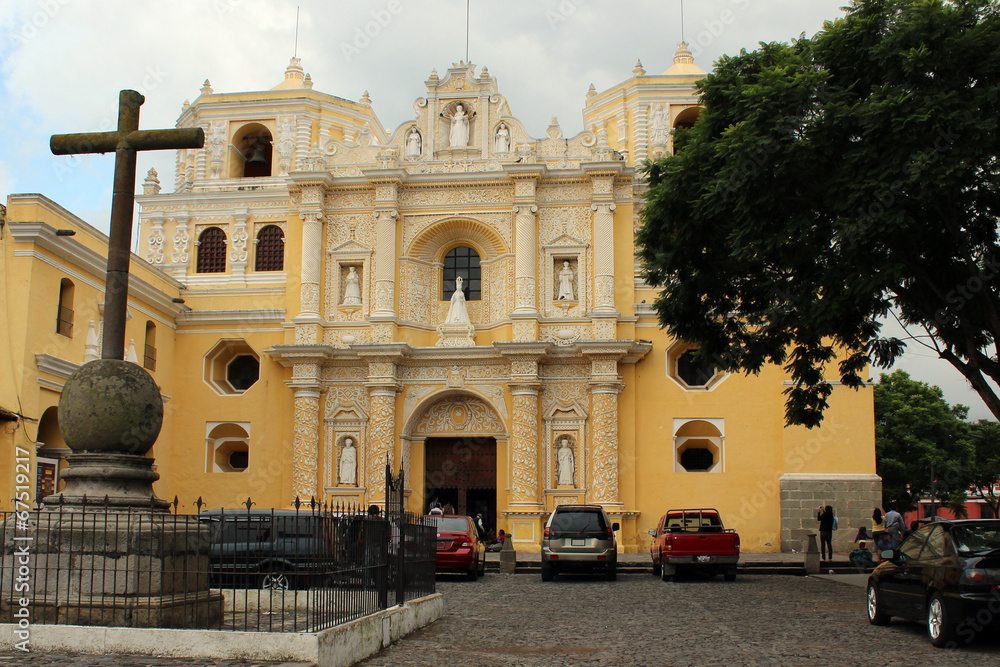 Iglesia de la Merced, Antigua Guatemala Stock Photo | Adobe Stock