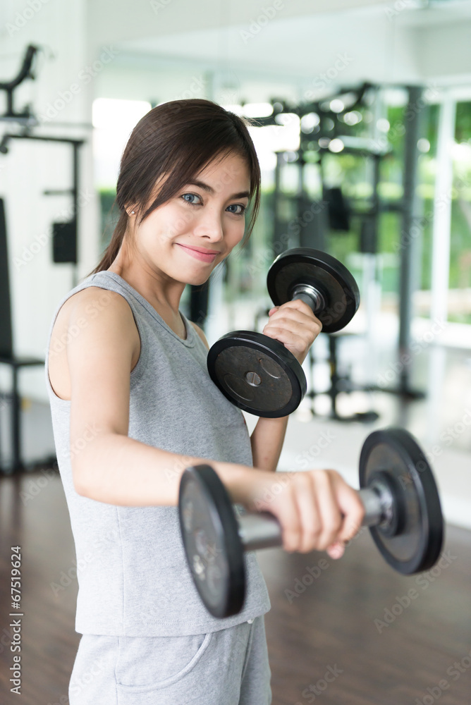 Fototapeta premium woman workout fitness