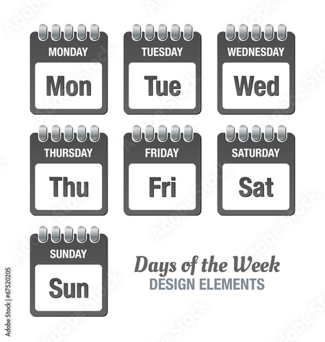Days of the week
