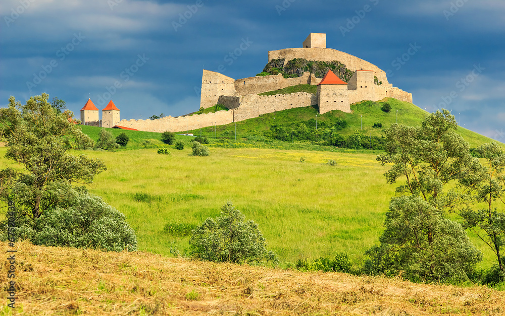 The famous medieval fortress citadel in Rupea,Brasov,Romania