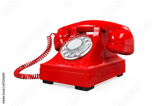 Vintage Telephone Isolated